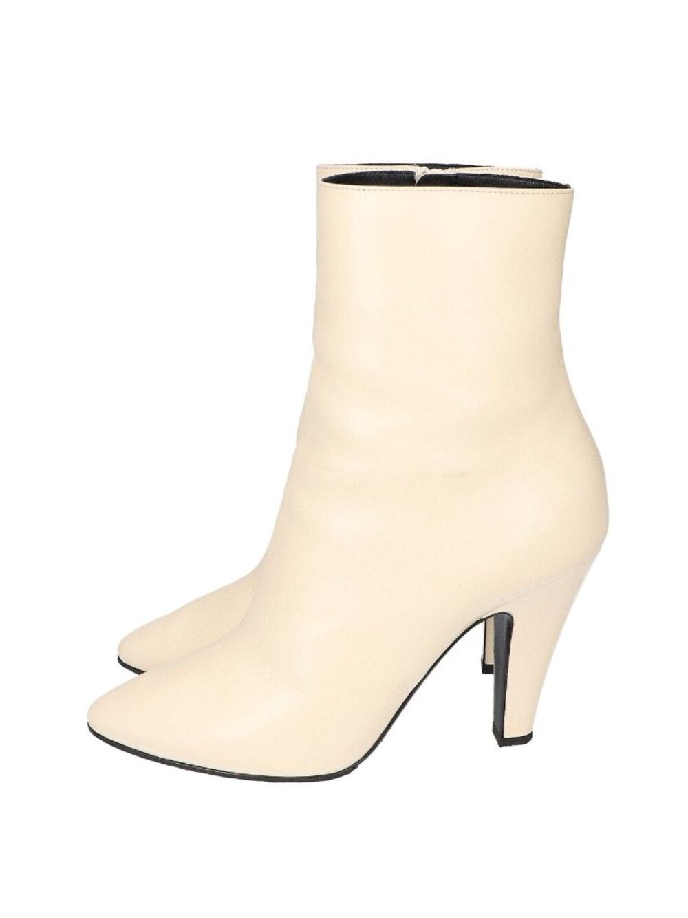 Saint Laurent Paris Leather Side Zip Ankle Boots